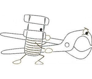 Stickserie - Ritter Schraube Doodle 3